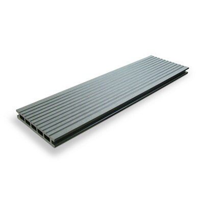 Blooma Oder Chateau Grey Polyethylene (Pe), Resin & Rice Pulp Deck Board (L)2.22M (W)145mm (T)21mm | Compare The Build