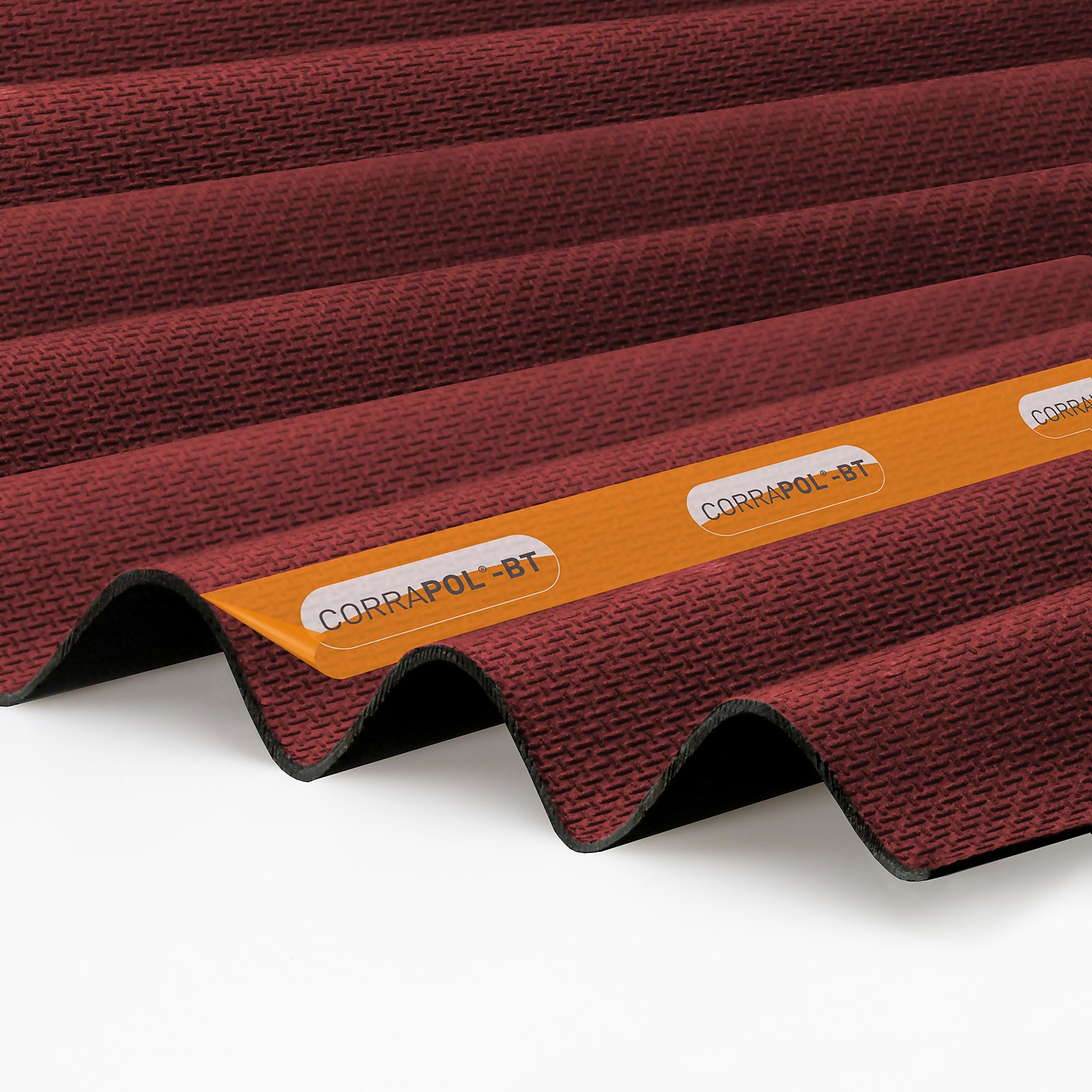 Corrapol®-BT Red Corrugated Bitumen Sheet 930 X 1000mm | Compare The Build