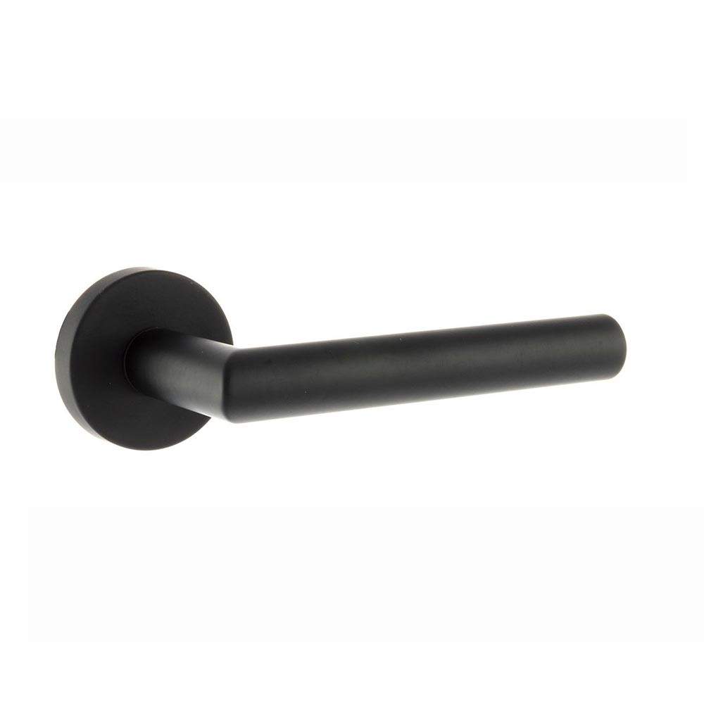 Atlantic Forme Elle Designer Lever on Minimal Round Rose - Matt Black Atlantic UK FMR236MB | Compare The Build