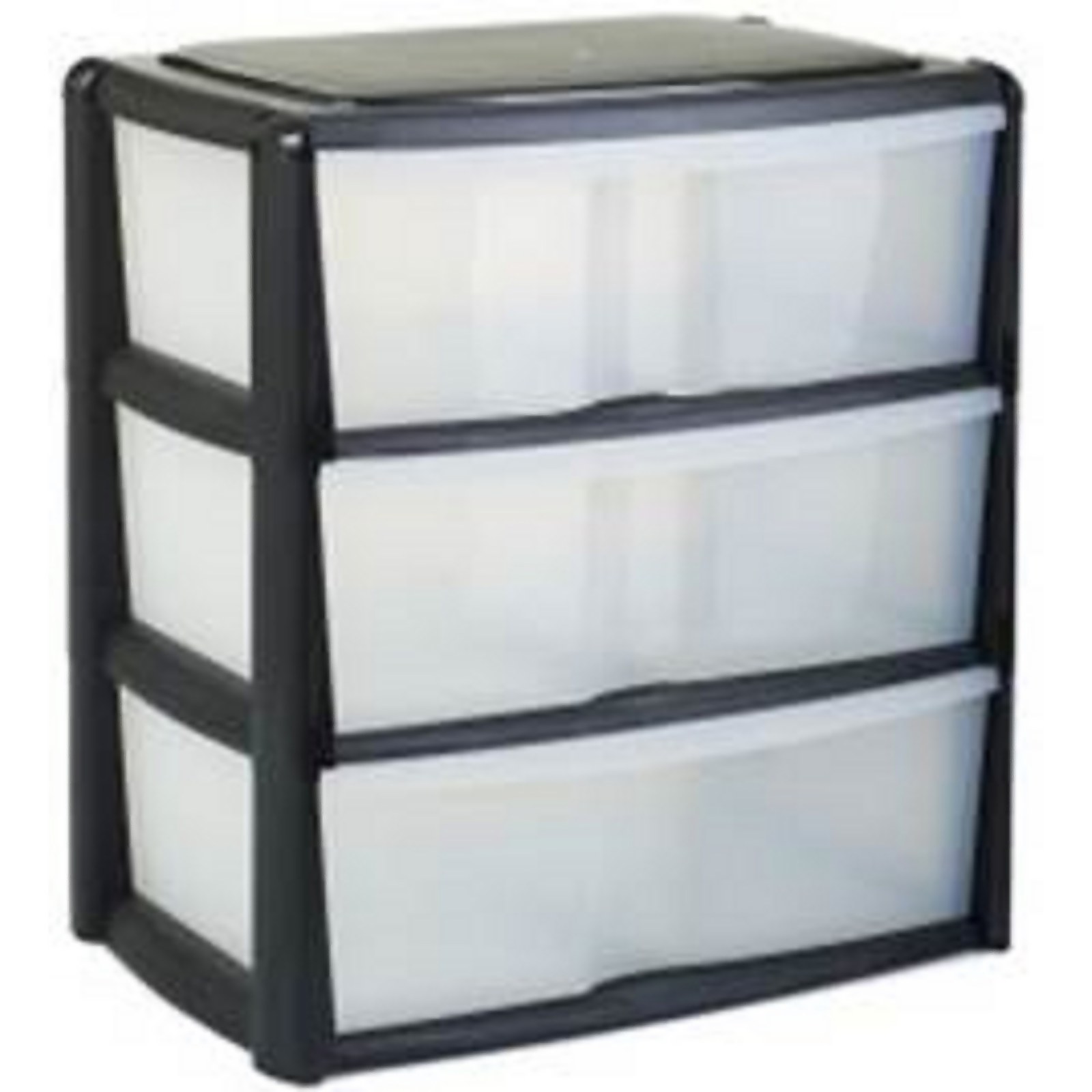 Mobile Tower Unity with 3 Jumbo Drawers - Volcanic Ash with Frosted Drawers Price Comparisons | Compare The Build