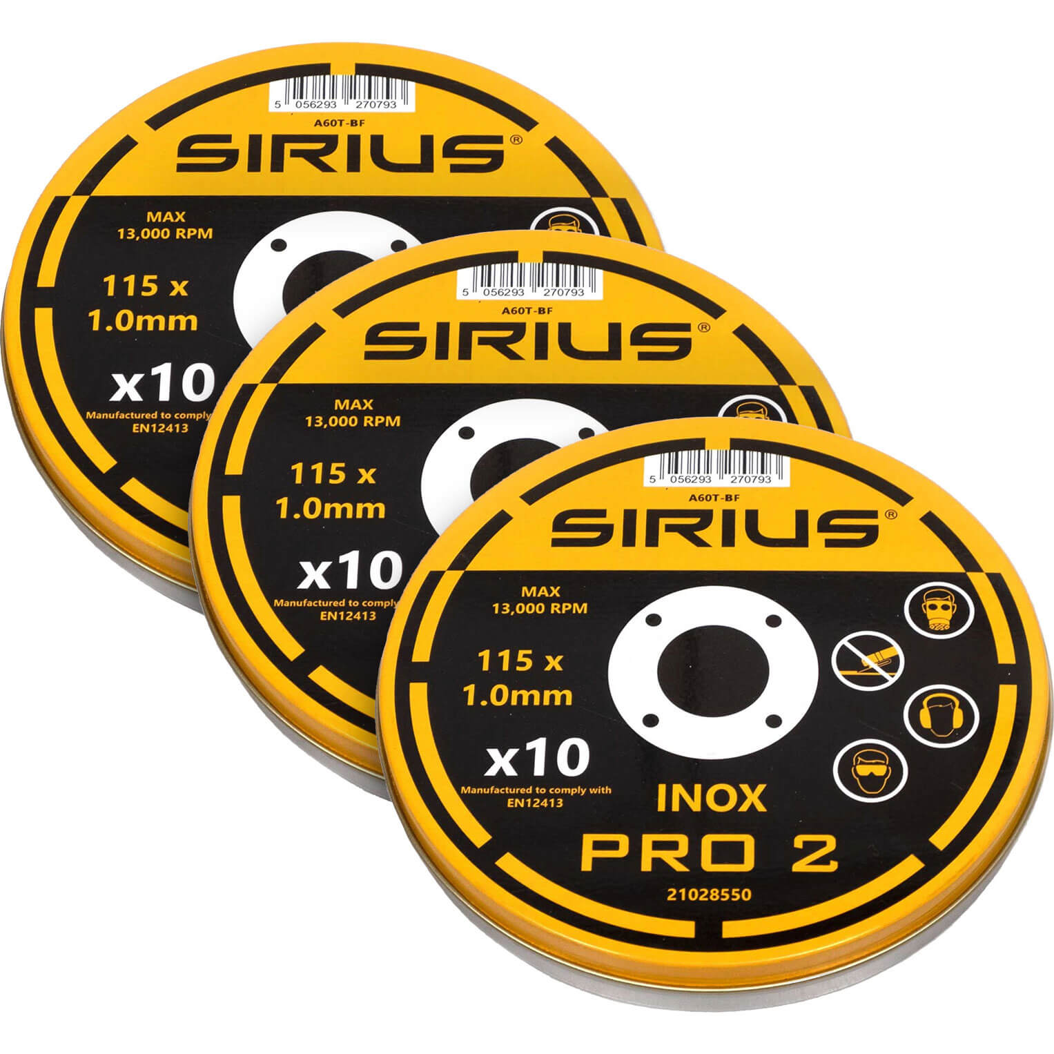 Sirius PRO-2 115mm x 1mm Universal Cutting Discs 30 Pack 115mm Pack of 30 Price Comparisons | Compare The Build