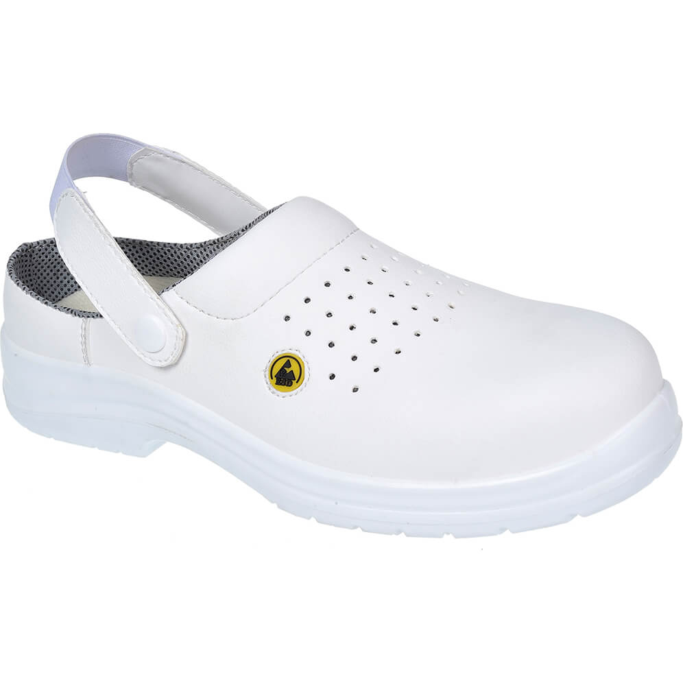 Portwest Compositelite ESD Perforated Safety Clogs White Size 8 Price Comparisons | Compare The Build