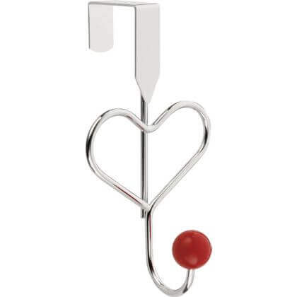 Heart Over the Door Ball End Single Robe Hook - Polished Chrome Price Comparisons | Compare The Build