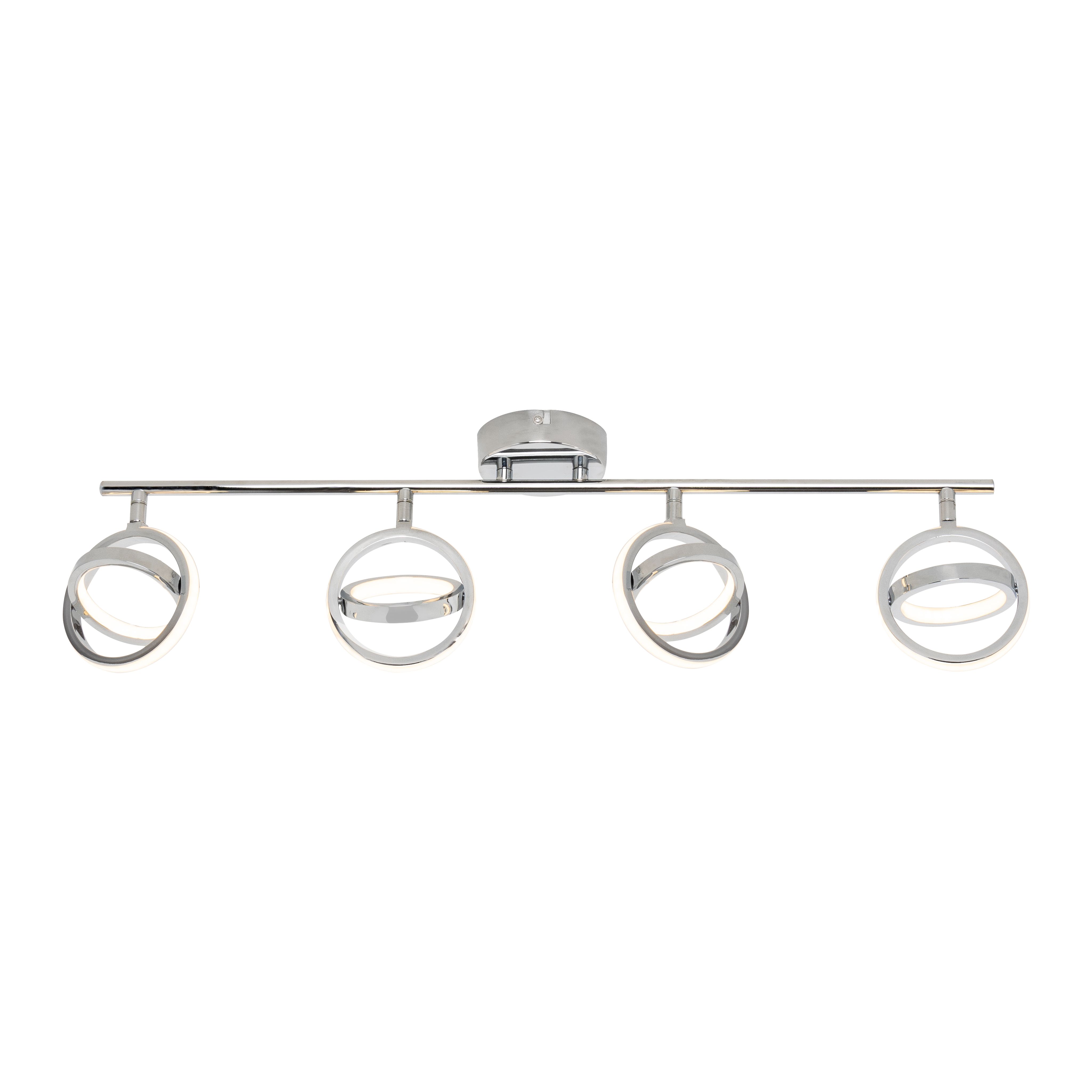 Inlight Hayes Acrylic & Iron Chrome Effect Ceiling Light Price Comparisons | Compare The Build