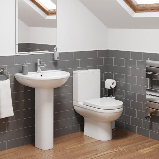 Milan Space Saving Toilet & Basin Cloakroom Suite | Compare The Build