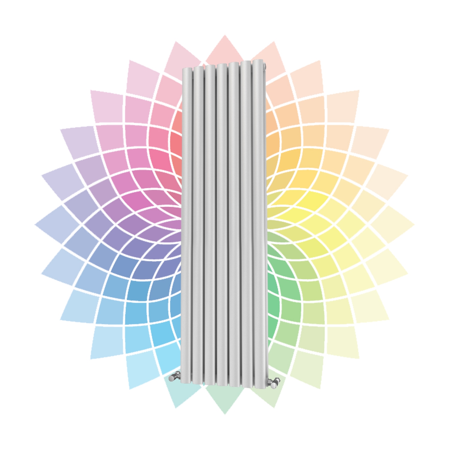 DQ Cove Vertical Designer Radiator, Custom Colour, 1500mm x 413mm - Double Panel Price Comparisons | Compare The Build