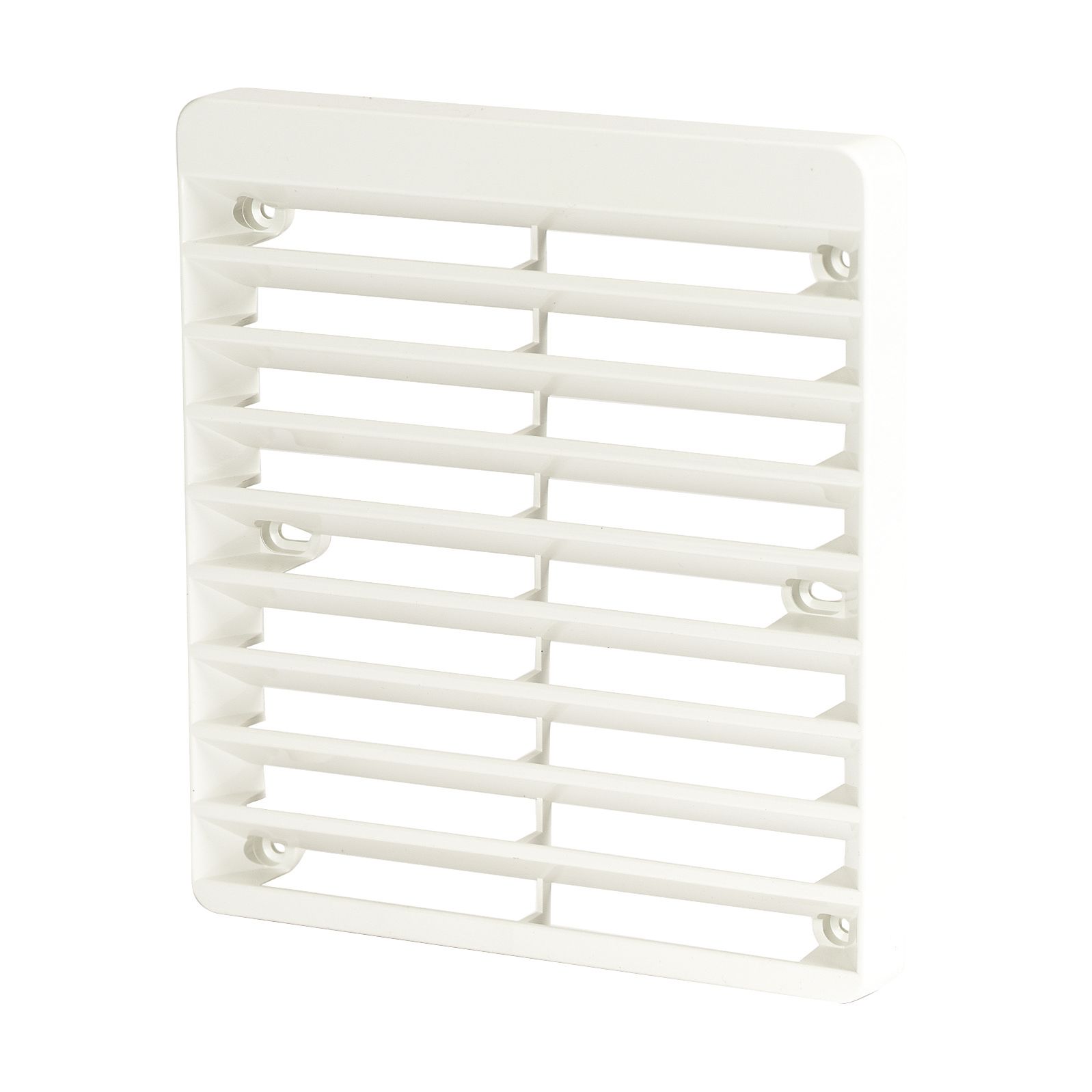 Manrose White Square Gas Appliances Fixed Louvre Vent V1190W, (H)150mm (W)150mm Price Comparisons | Compare The Build