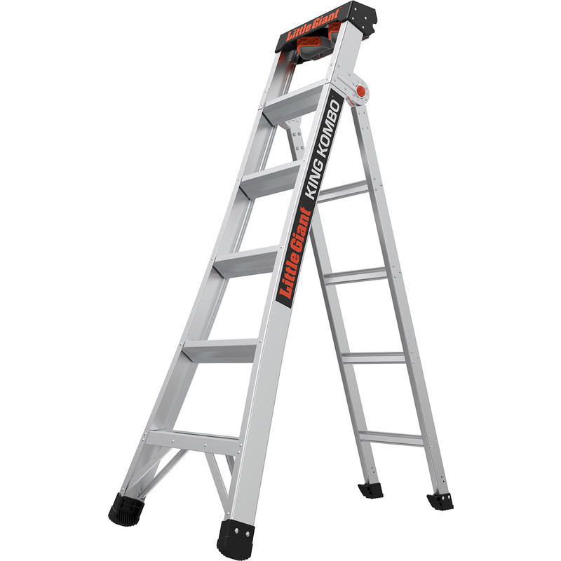 Little Giant King Kombo Professional Aluminium Combination Ladder 6 Tread Price Comparisons | Compare The Build