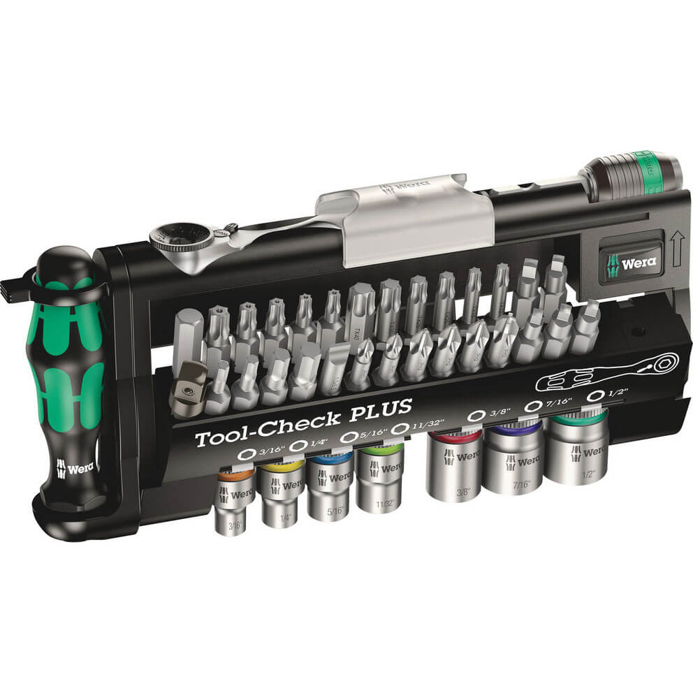 Wera 39 Piece 1/4" Drive Tool Check Plus Bit and Socket Set Imperial Price Comparisons | Compare The Build