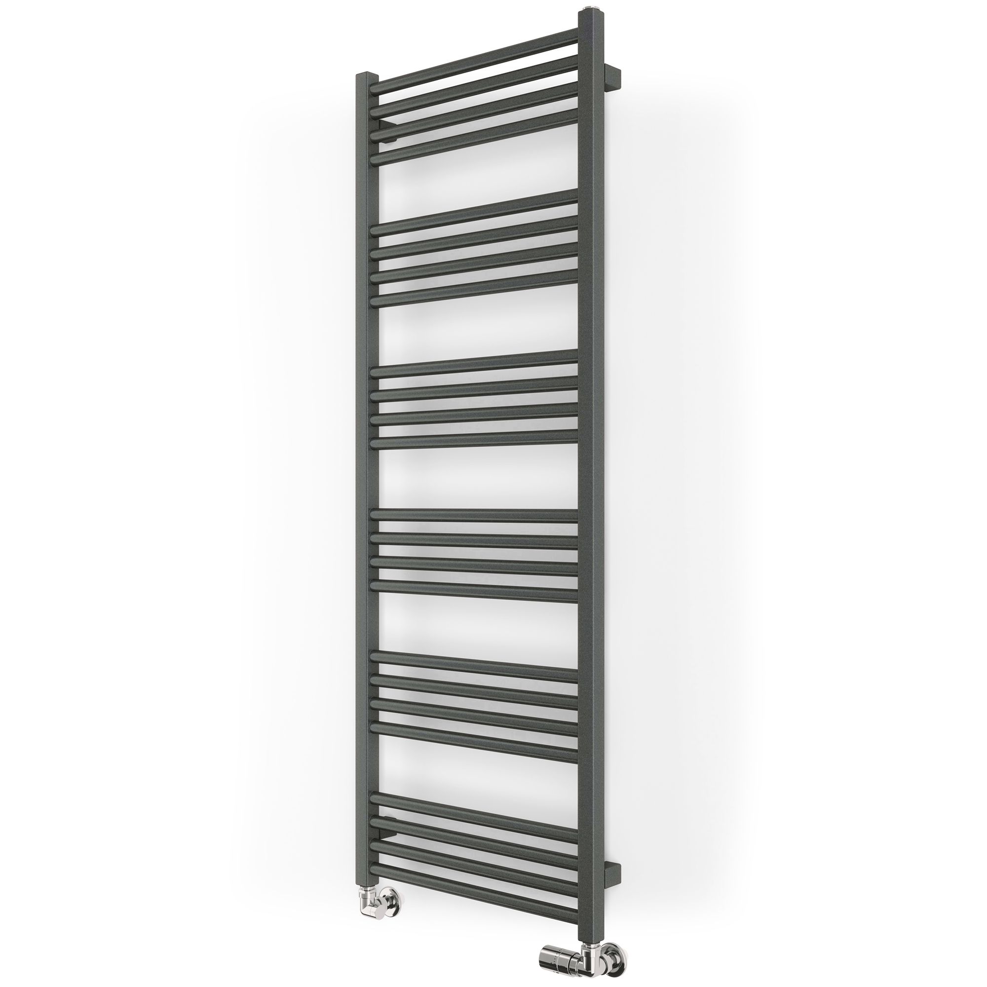 Terma Fiona T-Rail Grey Flat Towel Warmer (W)500mm X (H)1380mm Price Comparisons | Compare The Build