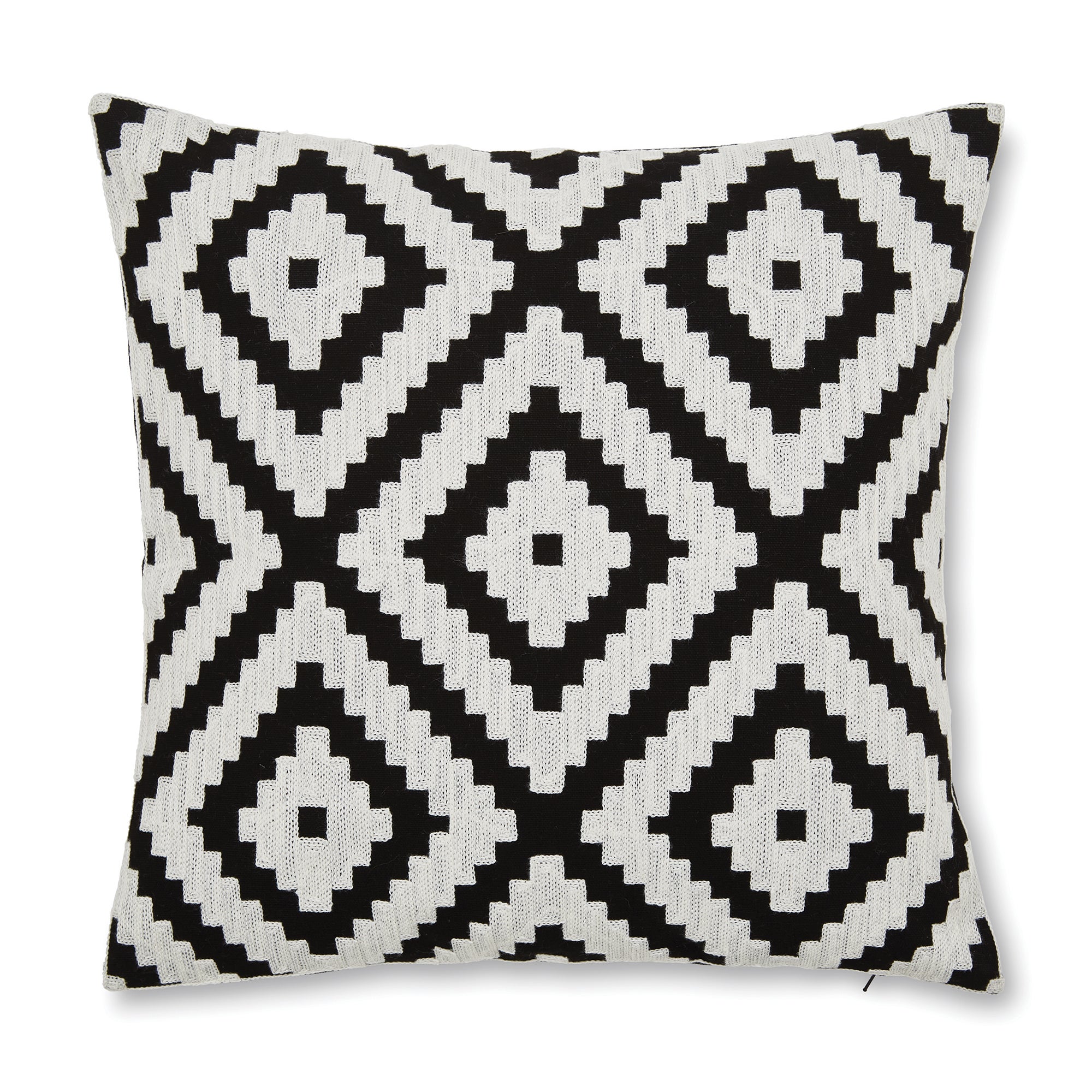 Geo Jewel Black And White Cushion Cover Black and White Price Comparisons | Compare The Build
