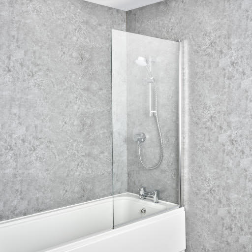 Mira Elevate Square Bath Shower Screen 800mm - 5mm Price Comparisons | Compare The Build