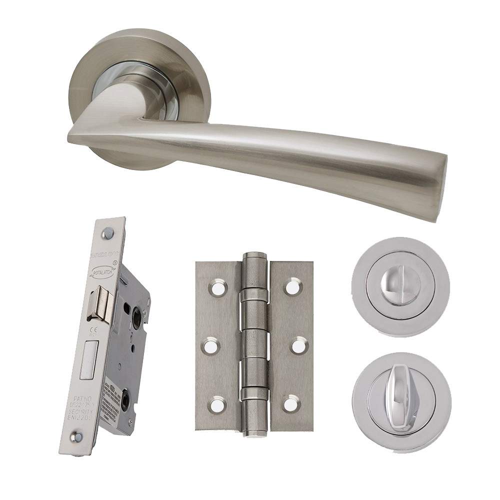 LPD Internal Polished Chrome Satin Nickel Mars Handle Hardware Pack - Bathroom LPD Doors HARDMARPRI Price Comparisons | Compare The Build