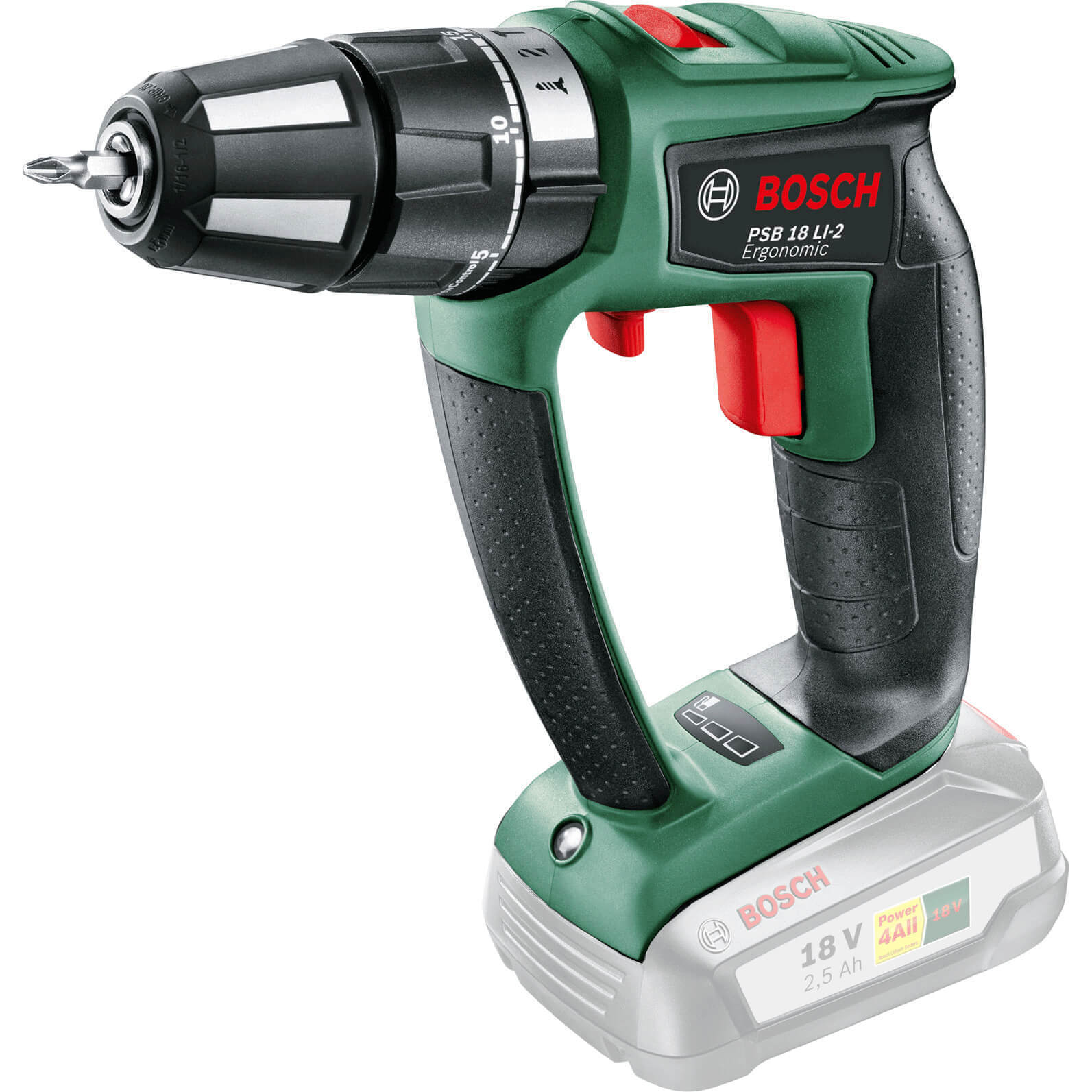 Bosch 18V 2.5Ah Li-Ion Cordless Combi Drill Bare Psb18Li2 Price Comparisons | Compare The Build