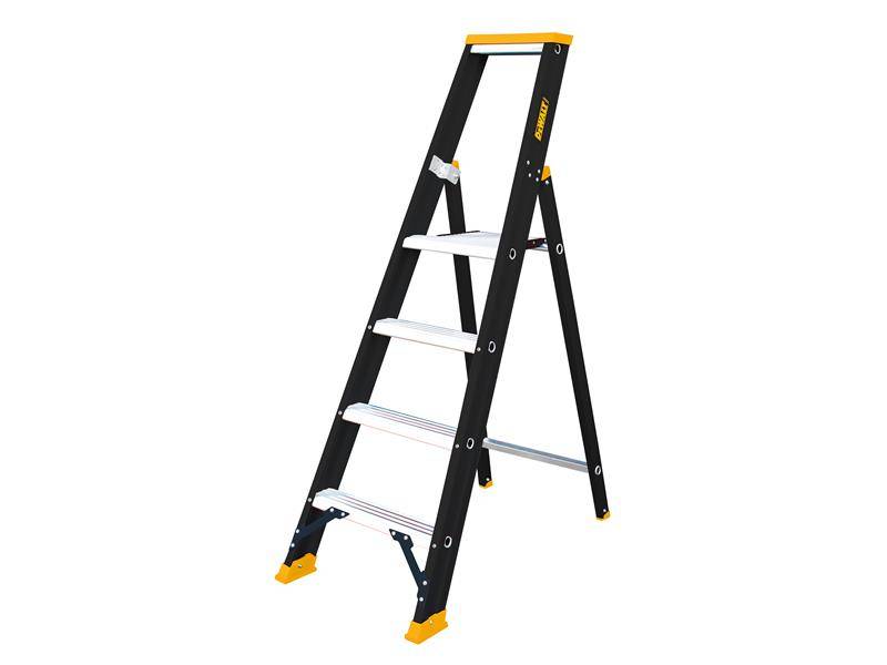 DEWALT Ladders DWLDXLD114E Professional Single Stepladder, 1.00m 4 Rungs | Compare The Build