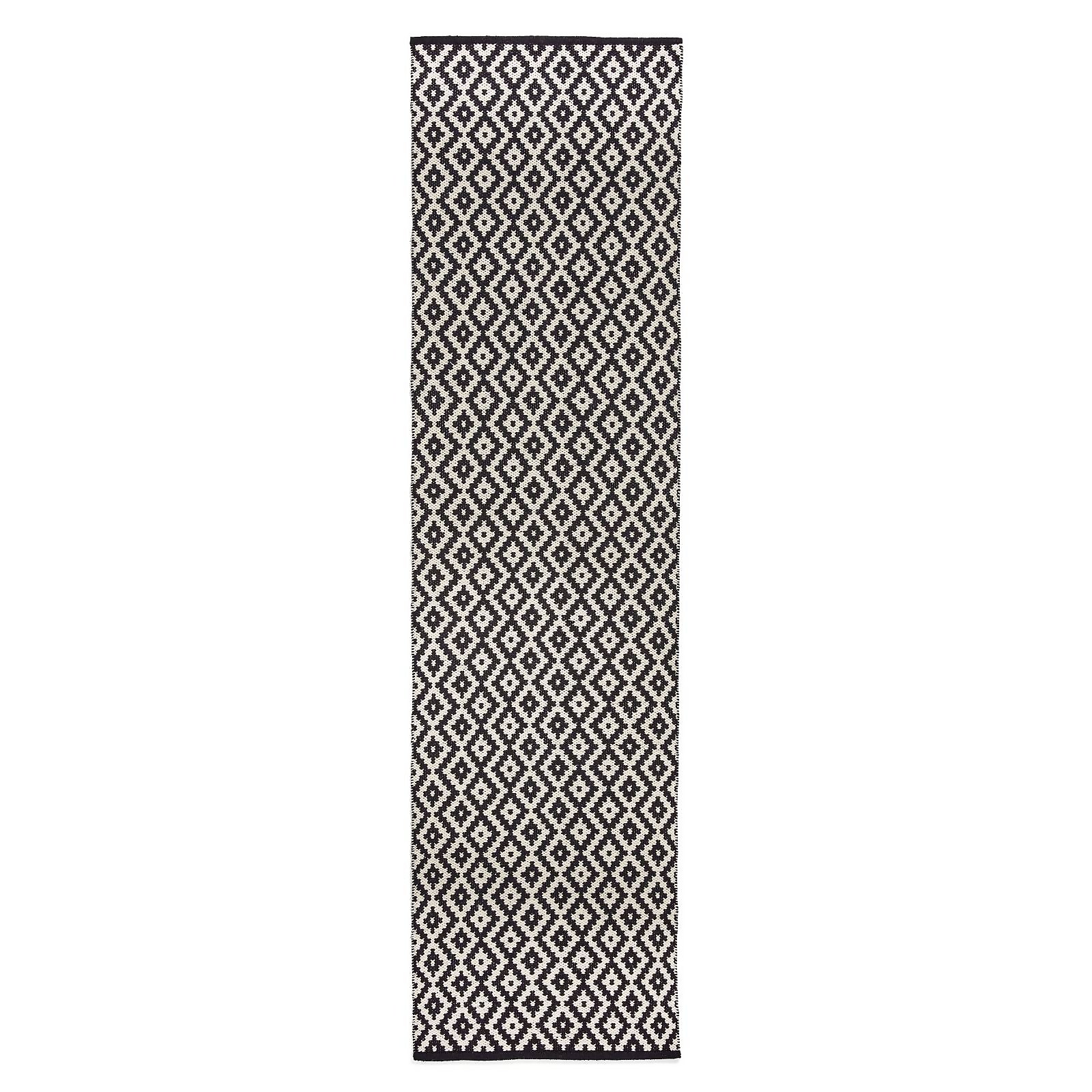 Wren Geometric Runner - Black - 60x230cm Price Comparisons | Compare The Build