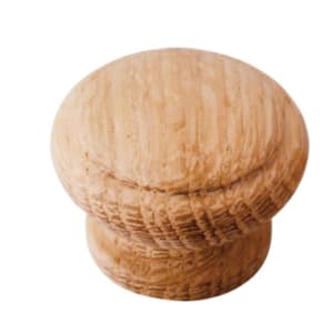 Wickes Unvarnished Cabinet Door Knob - Oak 33mm Pack of 4 Price Comparisons | Compare The Build