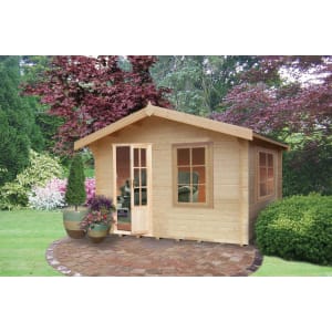 Shire Bucknells 12 x 8ft Log Cabin  with Assembly Price Comparisons | Compare The Build