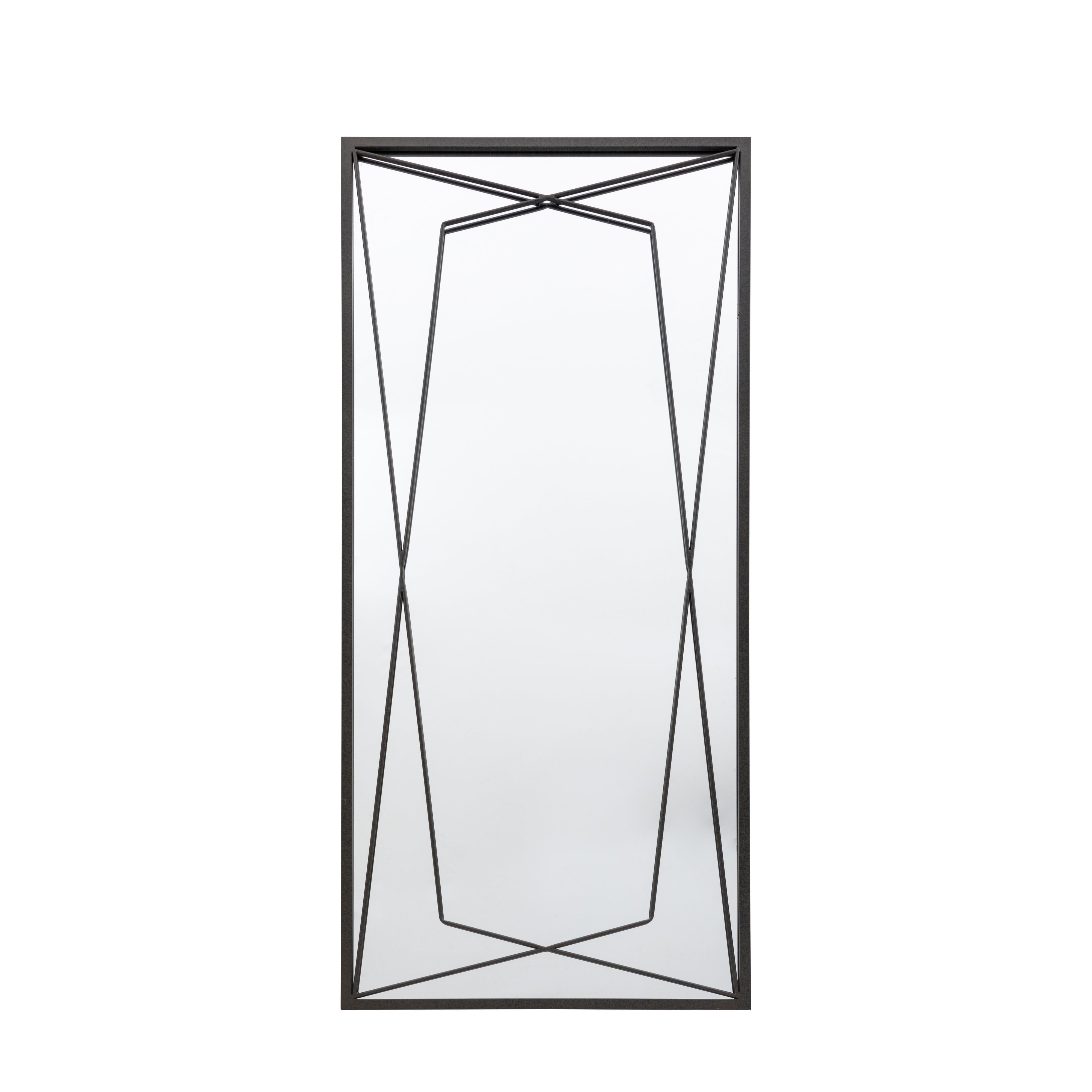 Filey Rectangle Leaner Mirror Black Price Comparisons | Compare The Build