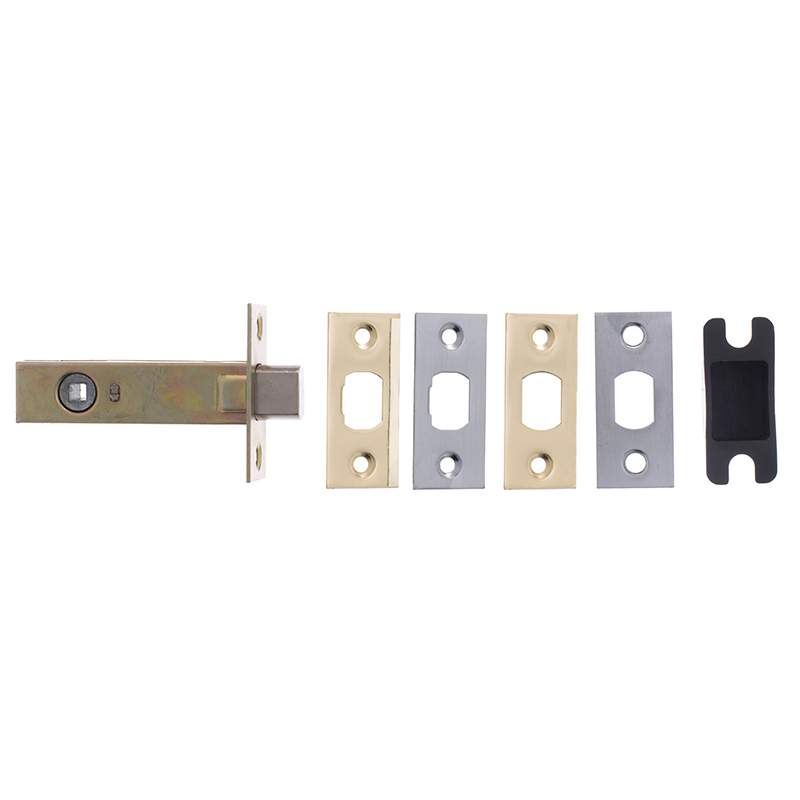 Atlantic Non Bolt Through Tubular Deadbolt - 76.2mm - Satin Chrome / Polished Brass Atlantic UK ADB3SCPB Price Comparisons | Compare The Build