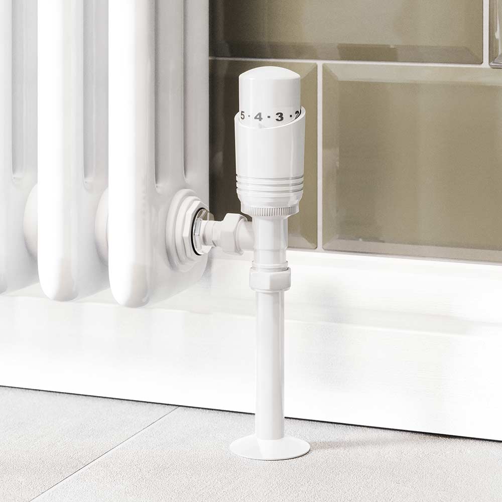 Trade Direct Thermostatic Valves, Modern, White Angled - 8mm Price Comparisons | Compare The Build