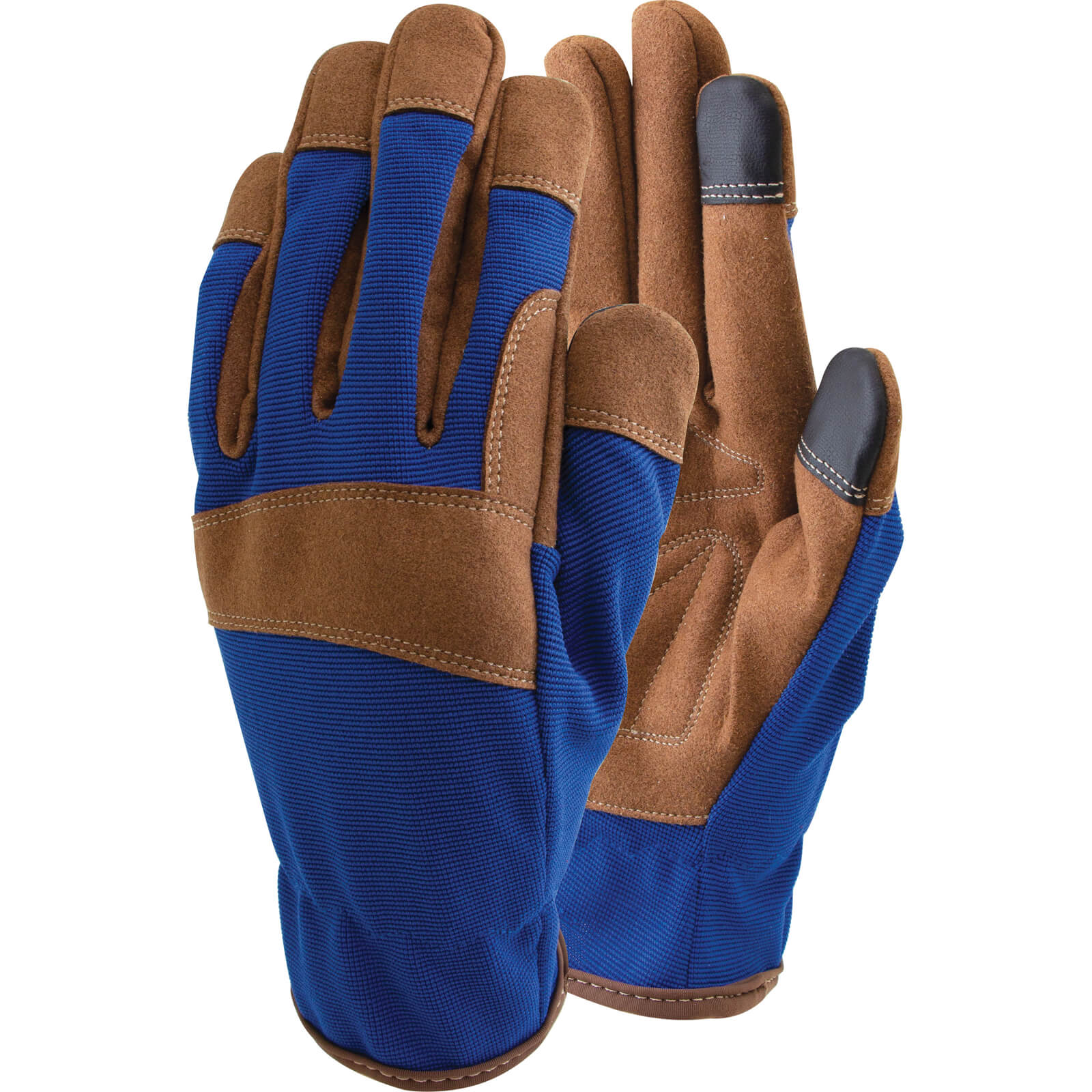 Town and Country All Purpose Synthetic Leather Work Gloves Blue / Brown M Price Comparisons | Compare The Build