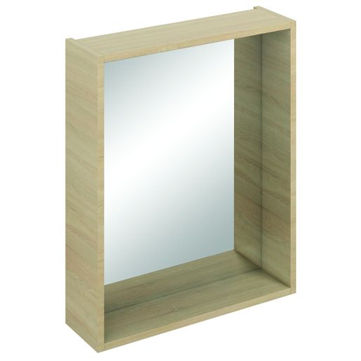 iflo Aliano Bathroom Mirror Box Oak 600mm Price Comparisons | Compare The Build