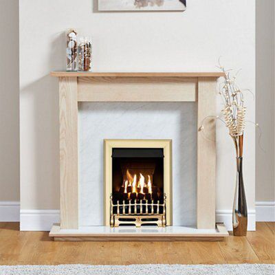 Focal Point Blenheim Brass Effect Fire Suite | Compare The Build