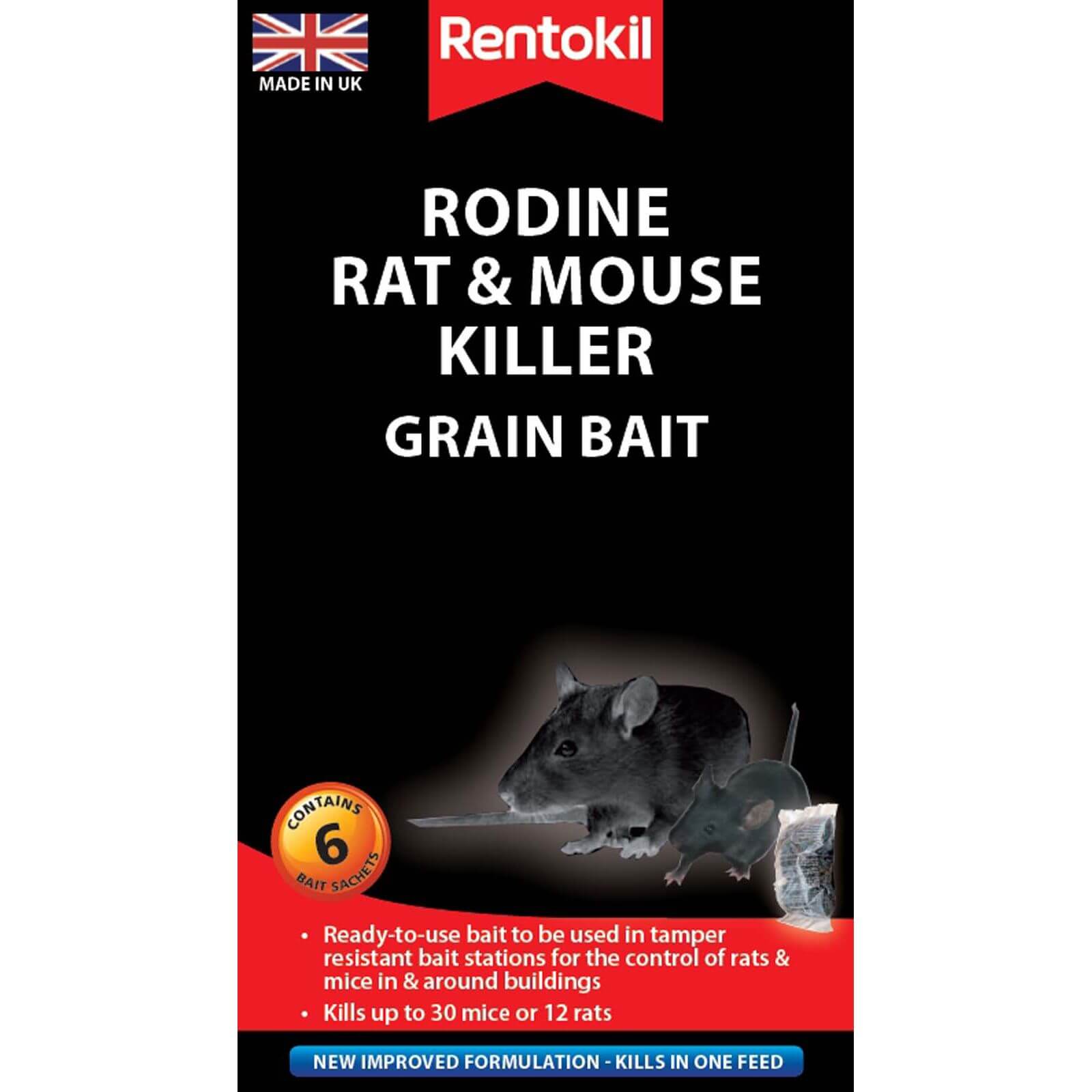 Rentokil Rat & Mouse Killer Sachets (Pack of 6) | Compare The Build