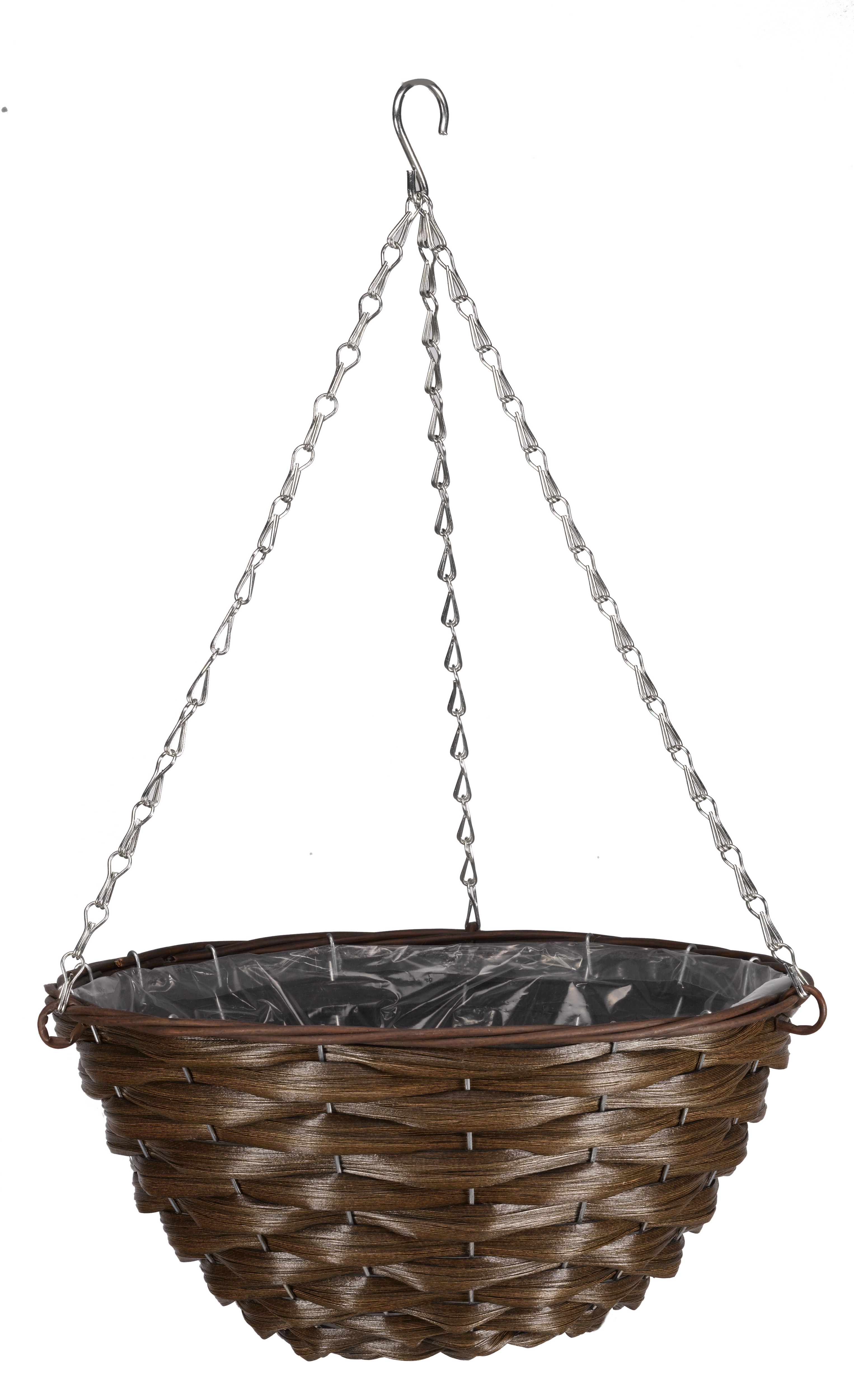 Smart Garden Faux Rattan Plastic Hanging Basket, 35Cm Price Comparisons | Compare The Build