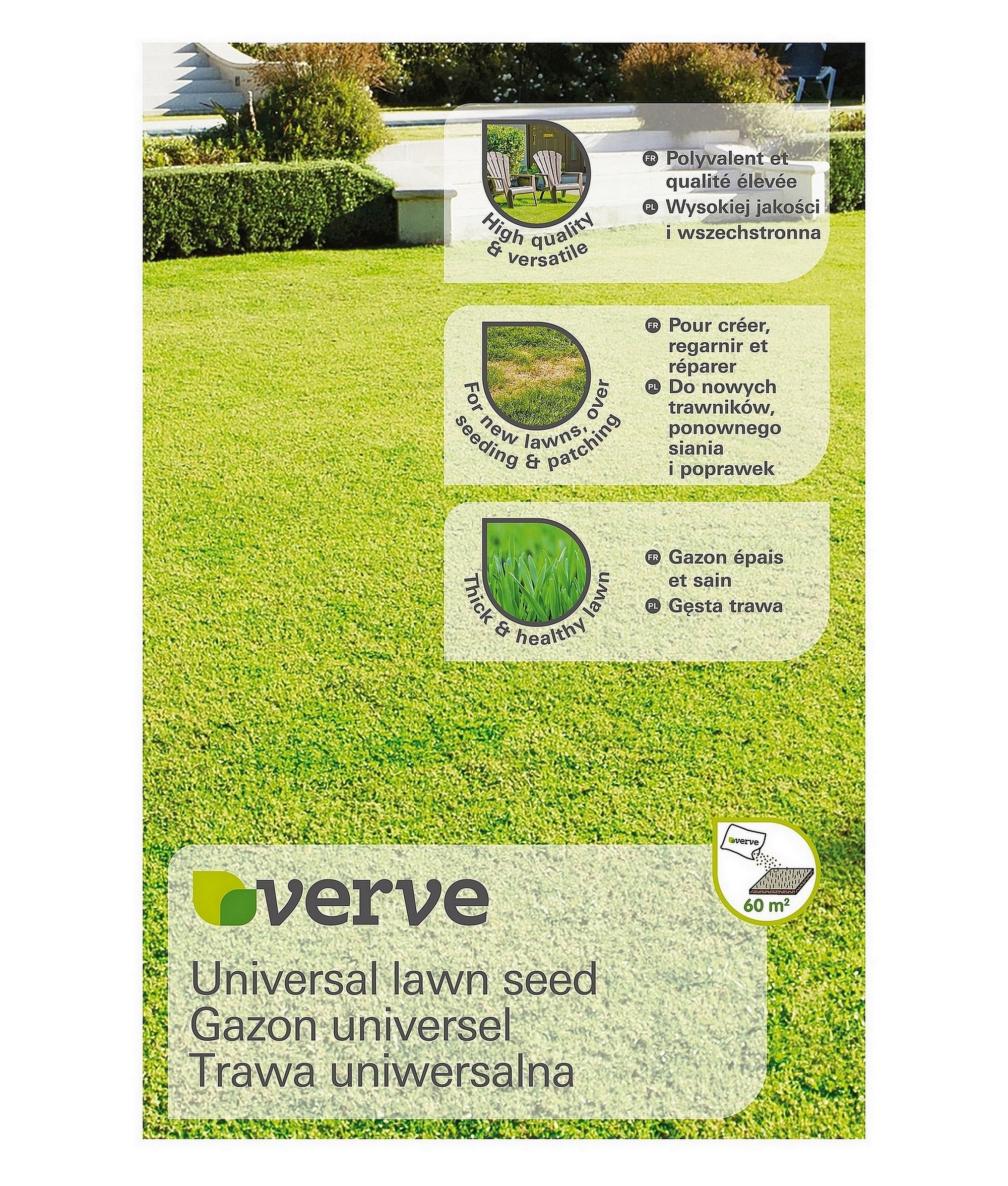 Verve Universal Lawn Seed 60M² 1.5Kg Price Comparisons | Compare The Build