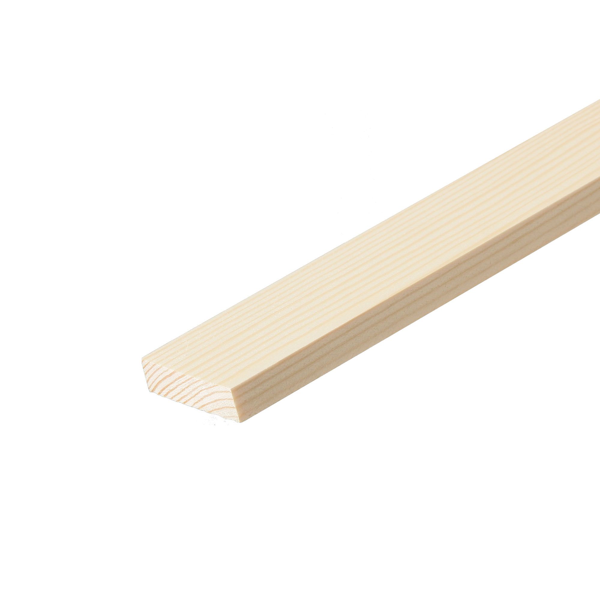 Cheshire Mouldings Smooth Square edge Pine Stripwood (L)2.4m (W)68mm (T)10.5mm Price Comparisons | Compare The Build