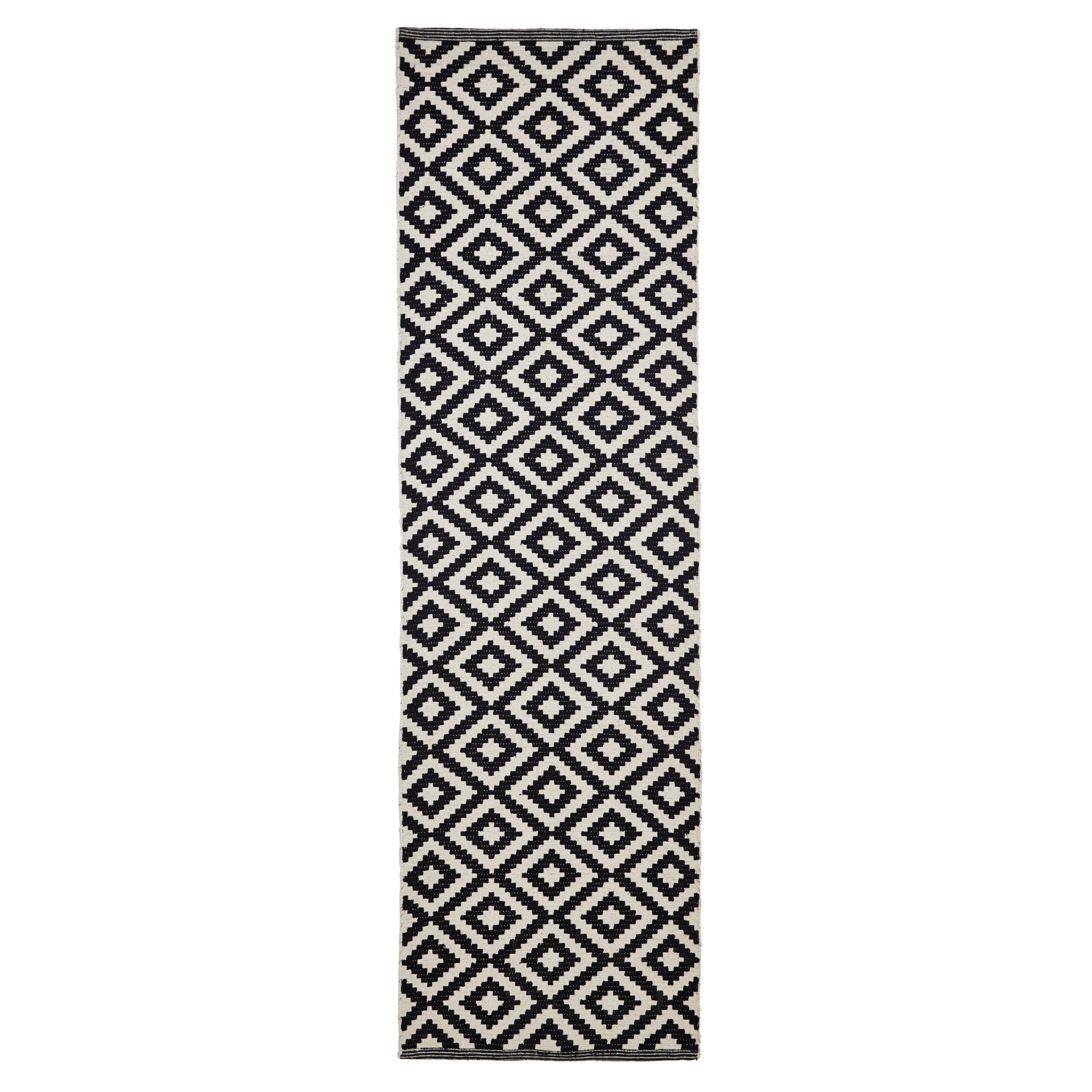 Colours Harrieta Geometric Black & White Runner (L)2M (W)0.6M Price Comparisons | Compare The Build