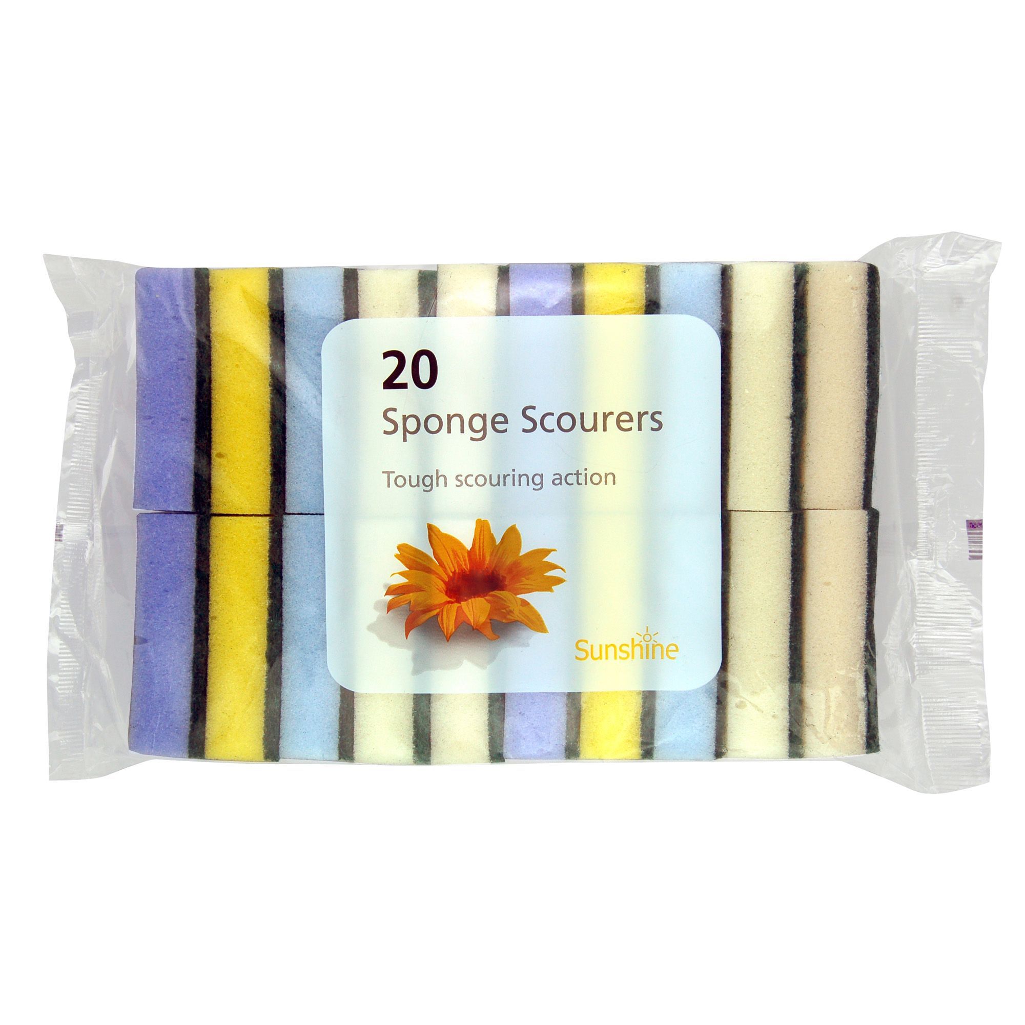 Sunshine Sponge Scourer Sponge, Pack Of 20 | Compare The Build