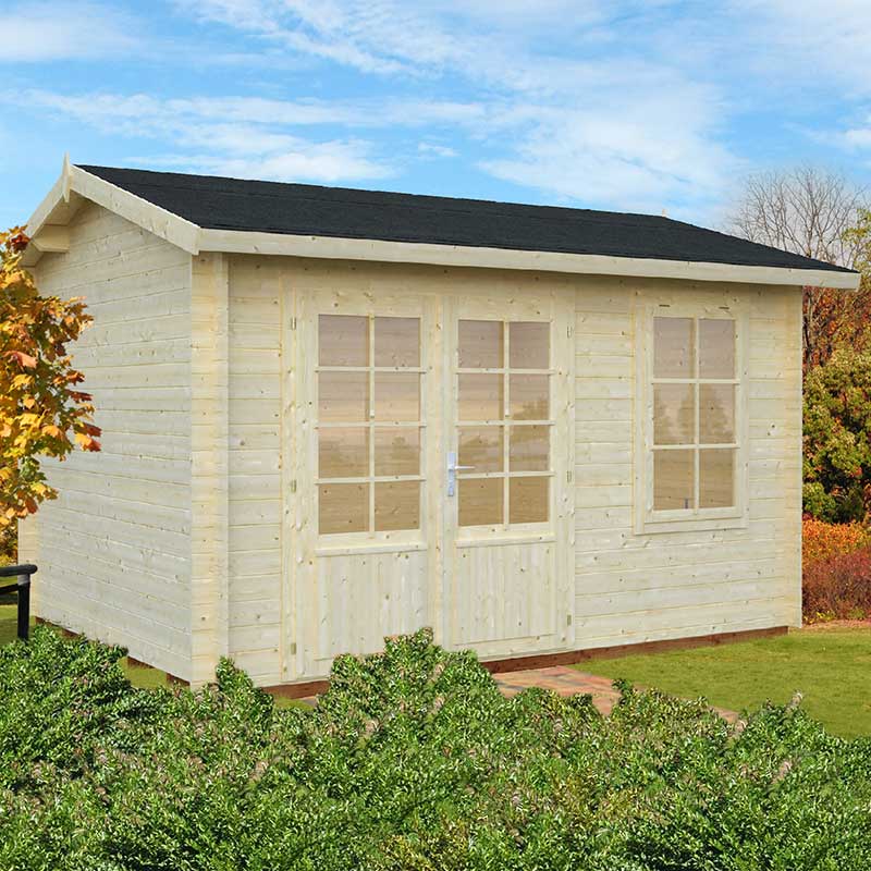 Palmako Iris 3.9m x 3m Log Cabin Summerhouse (28mm) Price Comparisons | Compare The Build