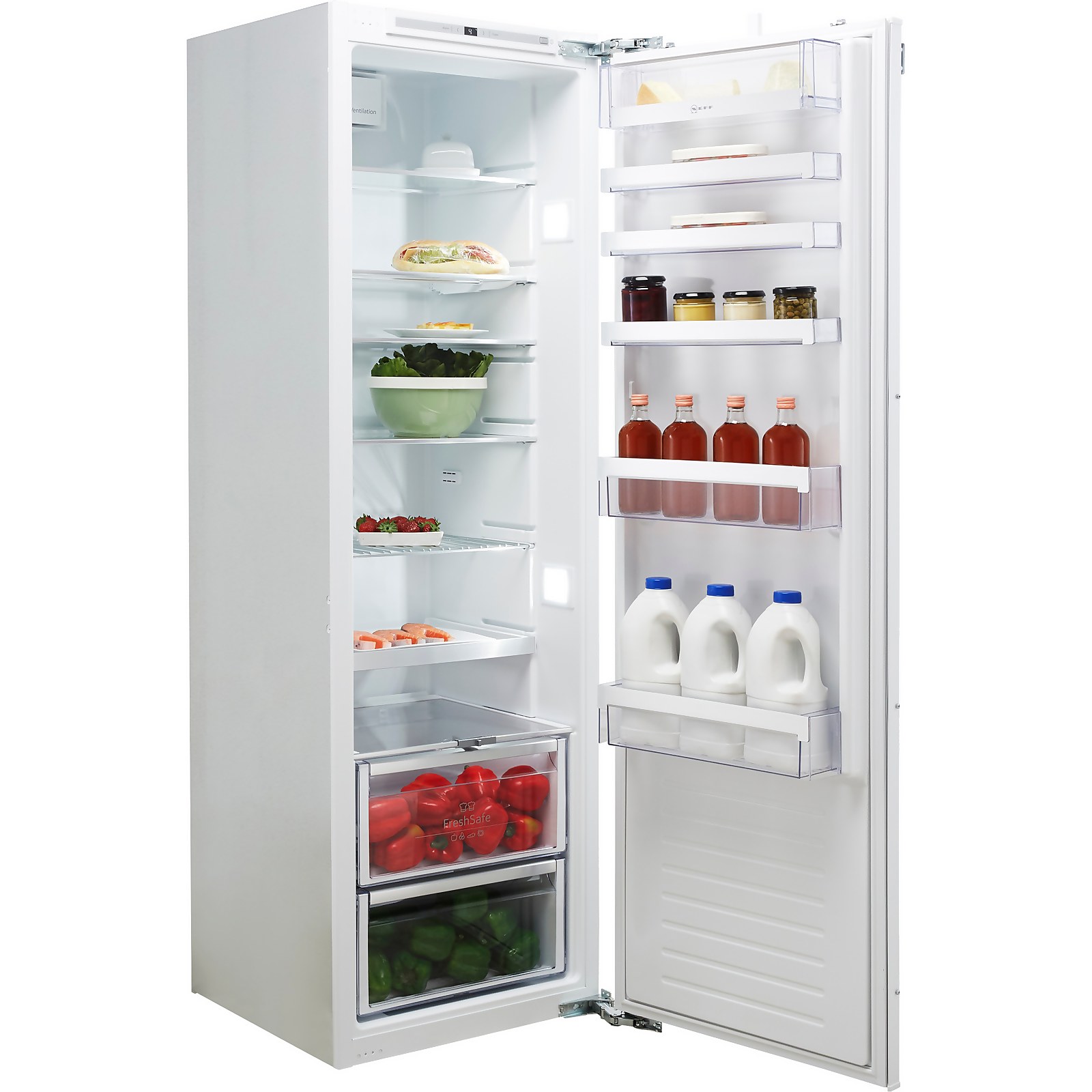 NEFF N70 KI1813FE0G E Rated Integrated Upright Fridge with Fixed Door Fixing Kit - White | Compare The Build