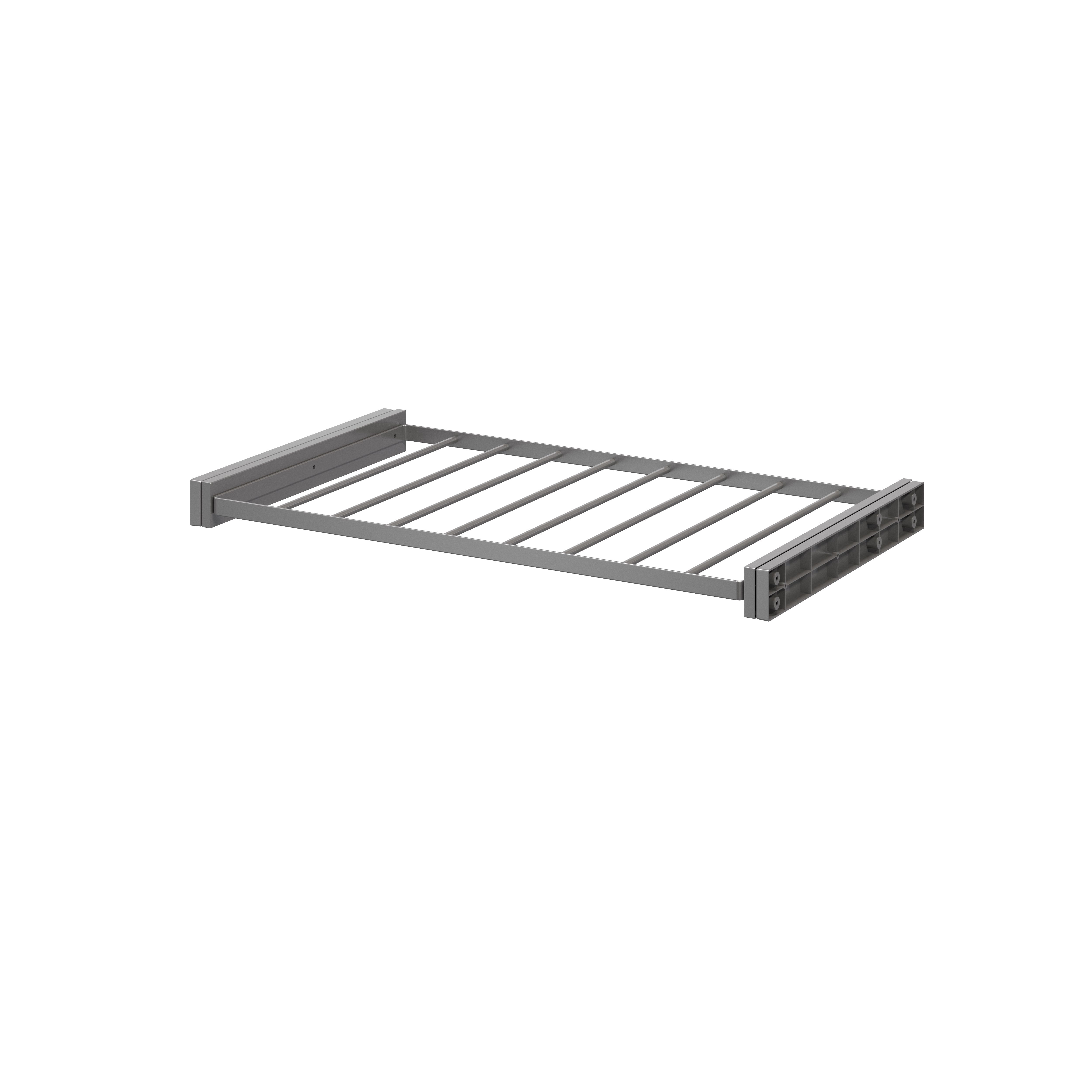 GoodHome Atomia Grey Metallic Effect Pull-Out Trouser Storage Rack (W)714mm (D)400mm Price Comparisons | Compare The Build