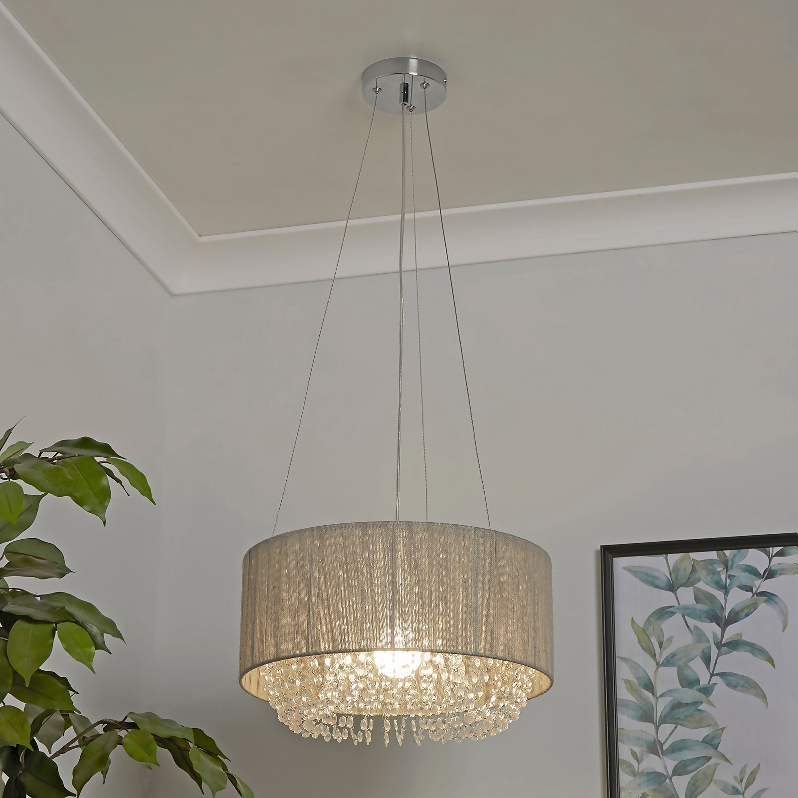 Bellano Ceiling Pendant Light - Grey Price Comparisons | Compare The Build