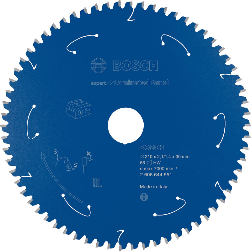 Bosch EXPERT Cordless Laminated Panel Circular Saw Blade 210 x 30 x 66T Price Comparisons | Compare The Build