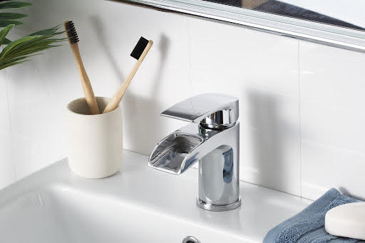 Bristan Glide Waterfall Basin Mixer Tap without Waste - Chrome Price Comparisons | Compare The Build