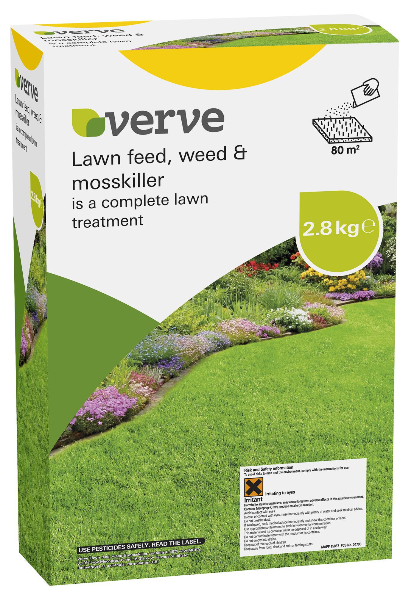 Verve Lawn Care Lawn Feed, Weed & Moss Killer 80 M² 2.8Kg Price Comparisons | Compare The Build