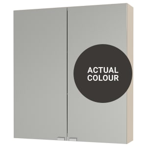 Duarti By Calypso Beaufort 600mm Slimline Mirrored 2 Door Wall Hung Unit - Ember Grey Price Comparisons | Compare The Build