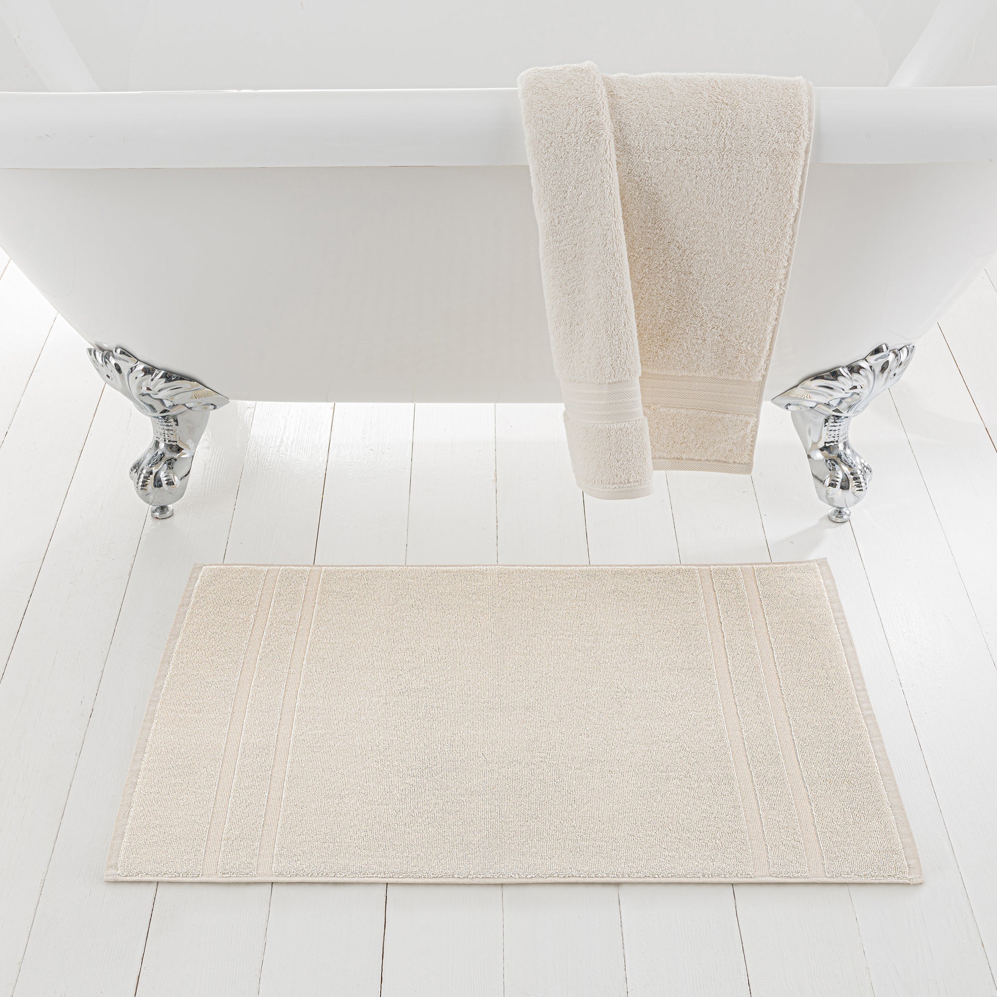 Egyptian Cotton Natural Terry Bath Mat Cream Price Comparisons | Compare The Build