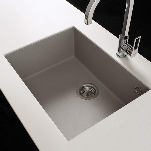 Reginox Elleci Quadra105 White Granite Undermount Single Bowl Kitchen Sink with Waste Included | Compare The Build