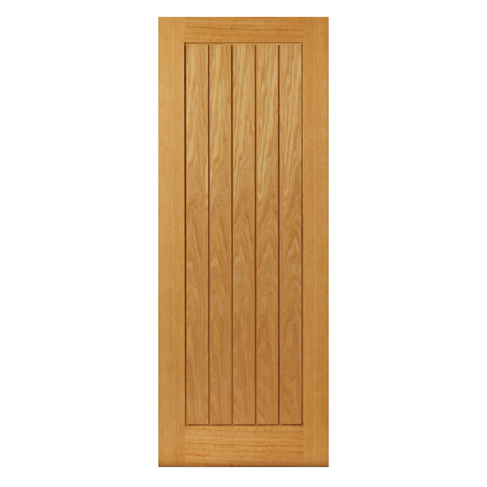 JB Kind Oak Thames Un Finish Veneer Door 1981 x 610 x 35mm Price Comparisons | Compare The Build