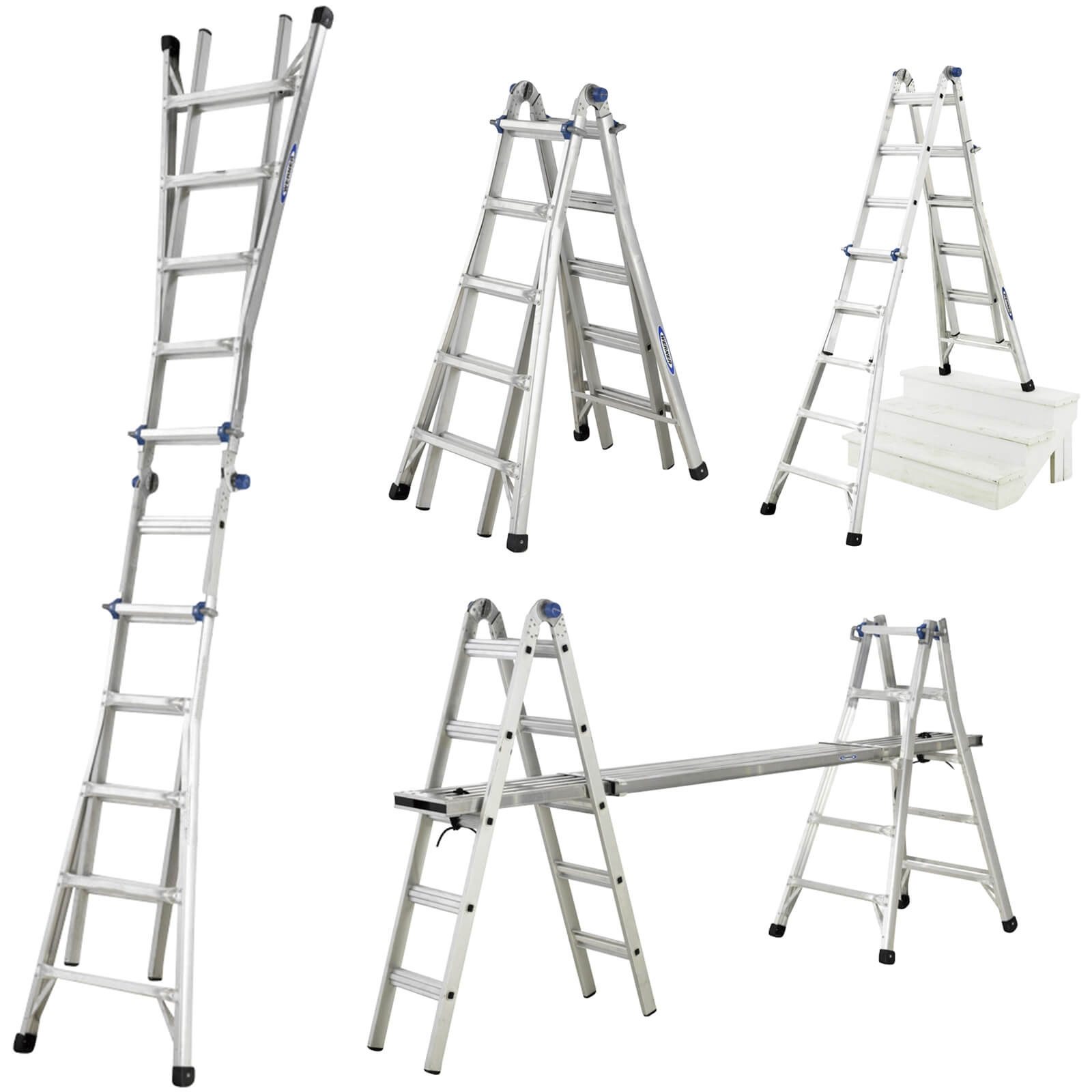 Werner Telescopic 4-Way 20 Tread Combination Ladder Price Comparisons | Compare The Build