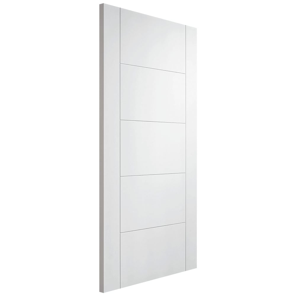 LPD Internal White Vancouver Primed 5P FD30 Door 2040mm x 826mm x 44mm (80.3" x 32.5") Price Comparisons | Compare The Build