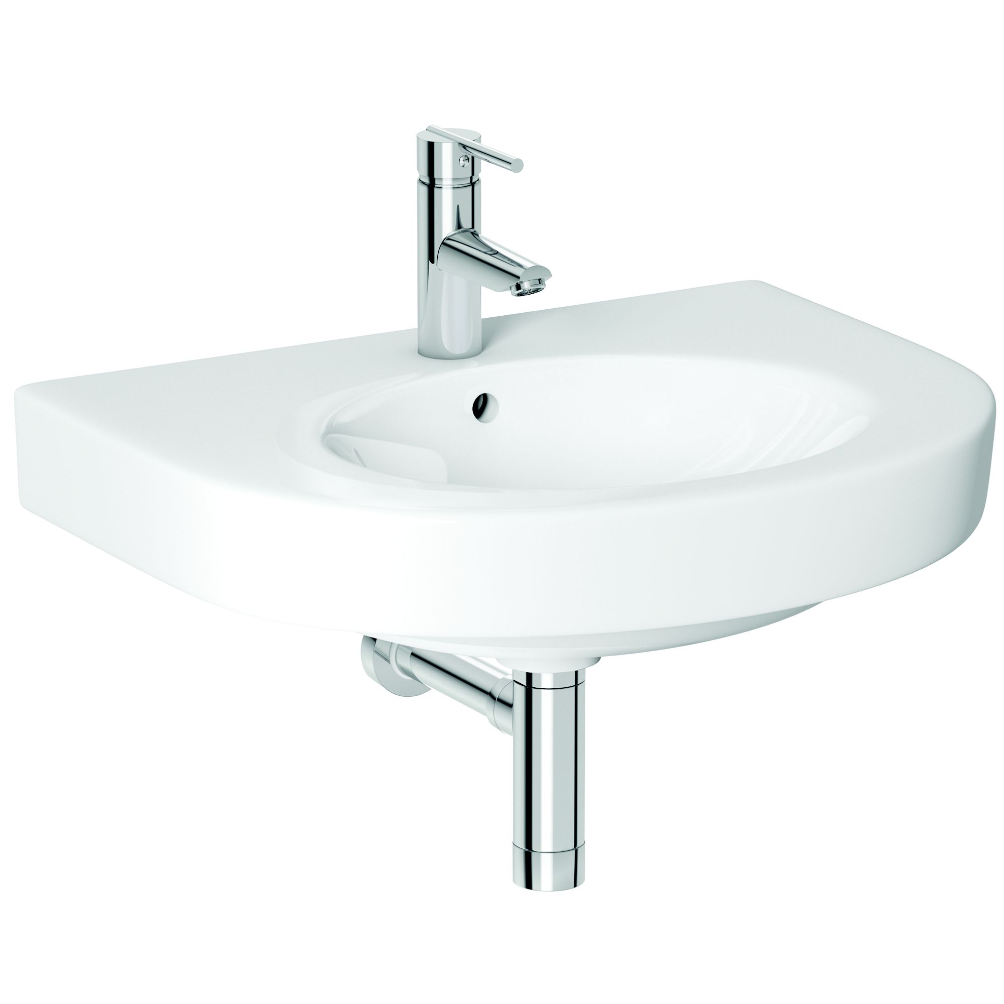 Cooke & Lewis Alexas Round Wall Mounted Basin Price Comparisons | Compare The Build