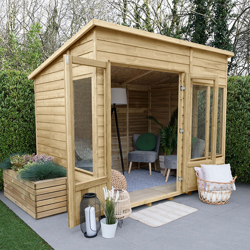 Oakley Pent Summerhouse  - No Installation / 8x6  / Without Base Price Comparisons | Compare The Build