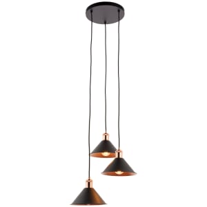 Rolta 3 Light Copper Cluster Pendant Light | Compare The Build